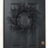 Black Glitter Twig Branch Halloween Fall Front Door Wreath - 28"