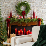 Norfolk Collection - Real Touch Norfolk Pine Christmas Holiday Front Door Garland Table Runner