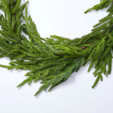 Norfolk Collection - Real Touch Norfolk Pine Christmas Holiday Front Door Garland Table Runner