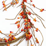 Wild Bittersweet Berry & Twig Mantle Fall Garland Table Runner