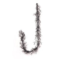 Black Glitter Twig Branch Halloween Fall Mantle Garland Table Runner - 5.5'