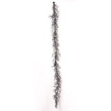Black Glitter Twig Branch Halloween Fall Mantle Garland Table Runner - 5.5'