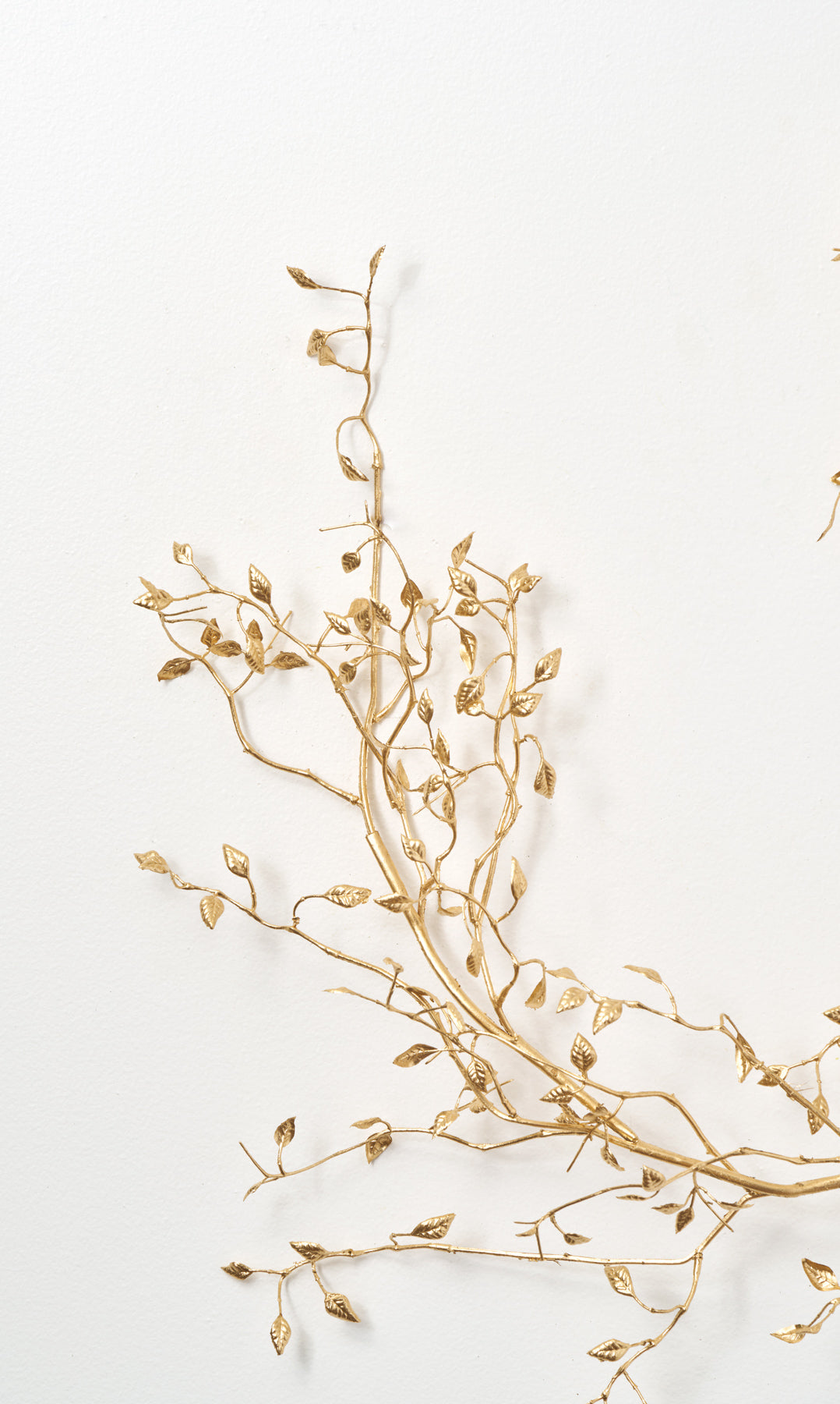 Gold Metallic Mini Leaf Branch Accent Garland Holiday Decor