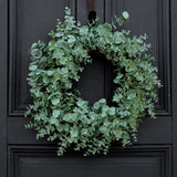 Gray-Green Eucalyptus Everyday All Seasons Front Door Wreath