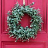 Gray-Green Eucalyptus Everyday All Seasons Front Door Wreath