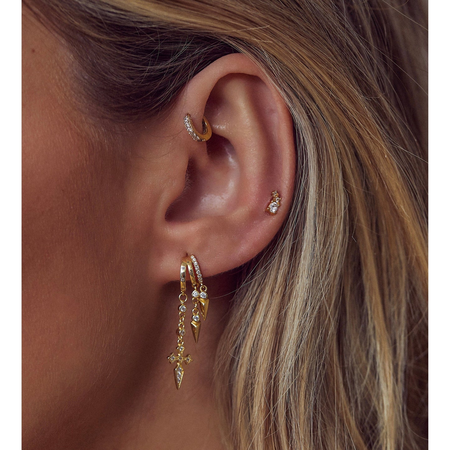 Naxos Cross Illusion Earrings