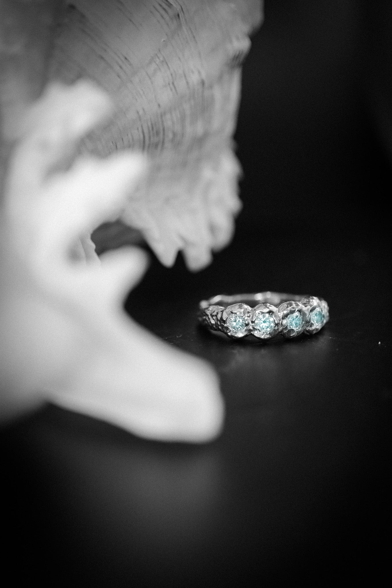 Juno Molten Hammered Topaz Ring