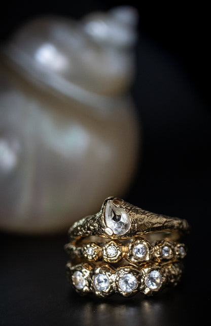 Molten Raindrop Ring