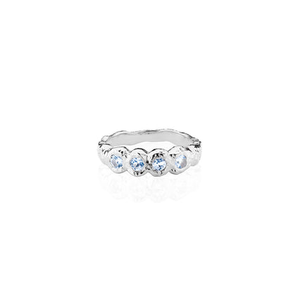 Juno Molten Hammered Topaz Ring