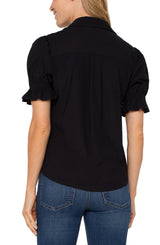 SNAP FRONT KNIT SHIRT