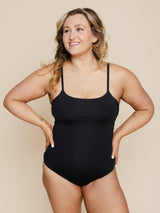 Shelf Bra One Piece in Black