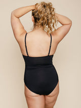 Shelf Bra One Piece in Black