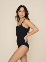 Shelf Bra One Piece in Black