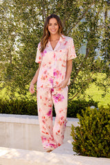 Morning in Savannah Short-Sleeved Silk Pajama