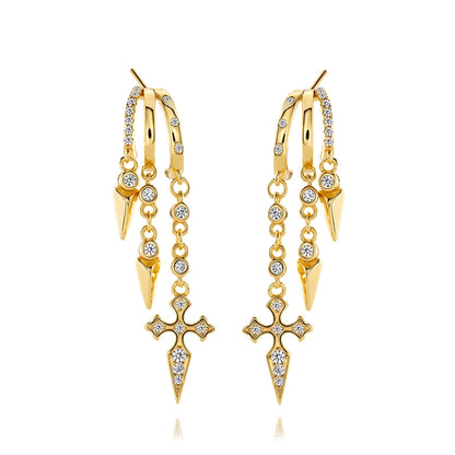 Naxos Cross Illusion Earrings