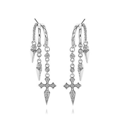 Naxos Cross Illusion Earrings