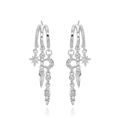 Nyx Star and Moon Illusion Earrings