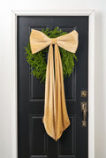 Extra Large Champagne Gold Velvet Luxury Holiday Christmas Bow