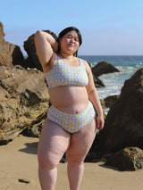 High Waisted Full Coverage Bottoms in Prairie