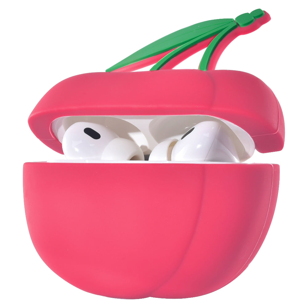 Cherry Silicone Case + Cleaning Tool for AirPods Pro®