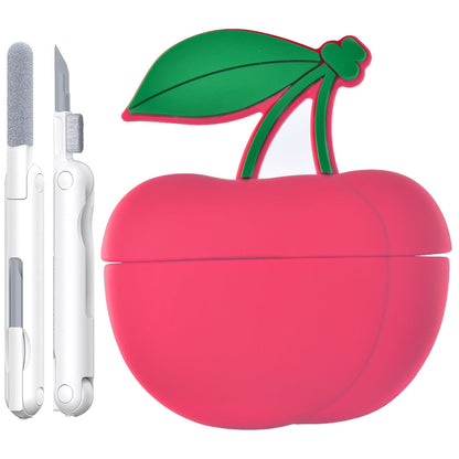 Cherry Silicone Case + Cleaning Tool for AirPods Pro®