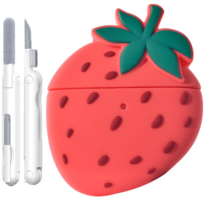 Strawberry Silicone Case + Cleaning Tool for AirPods Pro®