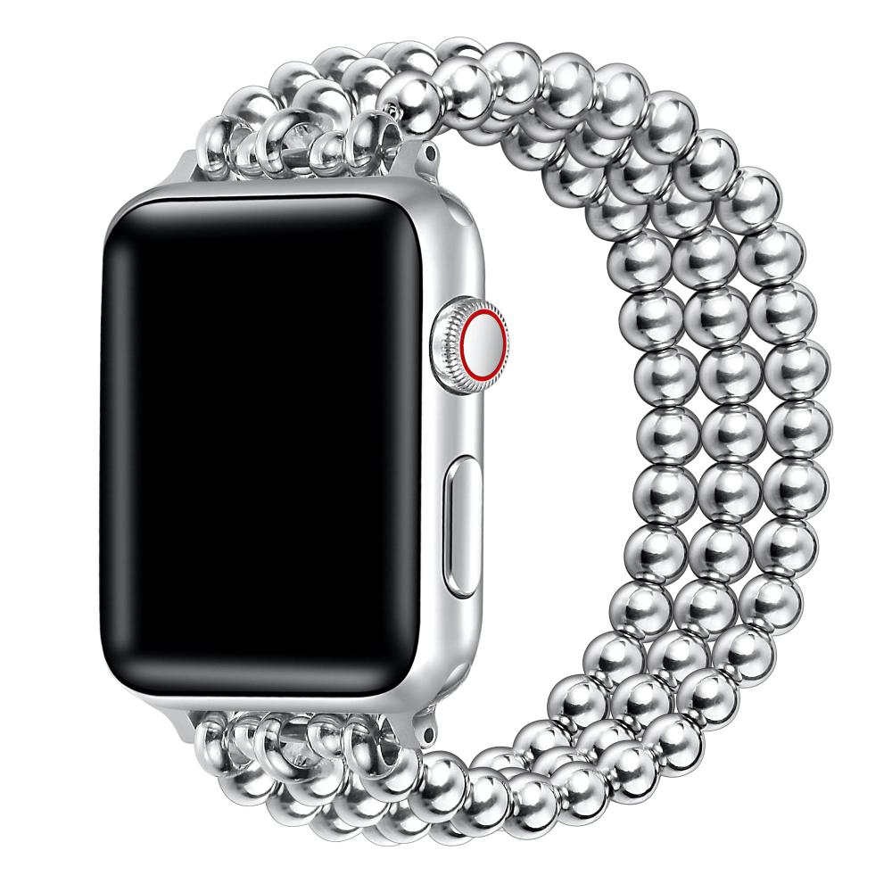 Nova Stainless Steel Beaded Band for Apple Watch