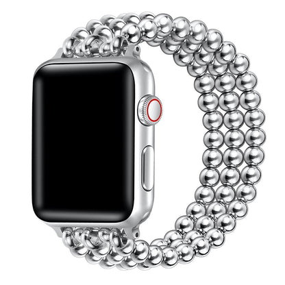 Nova Stainless Steel Beaded Band for Apple Watch