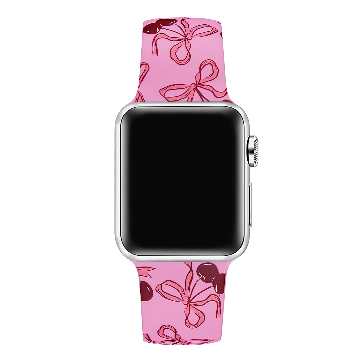 Cherry Coquette Silicone Band for Apple Watch