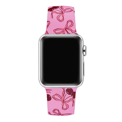 Cherry Coquette Silicone Band for Apple Watch