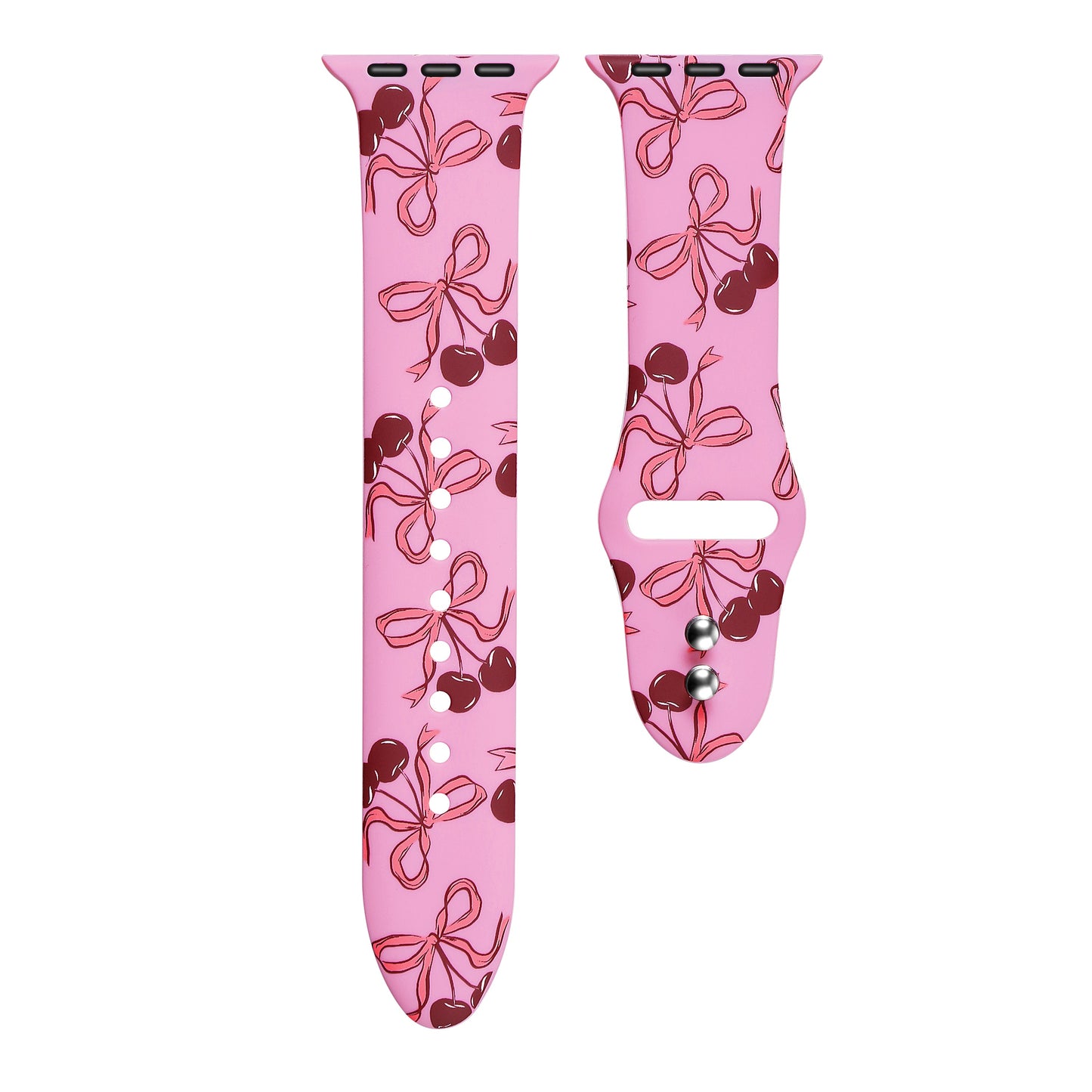 Cherry Coquette Silicone Band for Apple Watch