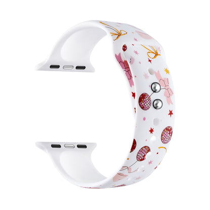 Cherry Coquette Silicone Band for Apple Watch