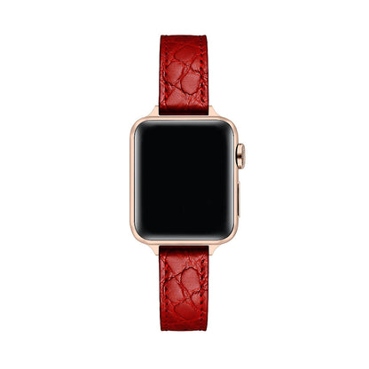 Cleo Skinny Croc Leather Band for Apple Watch