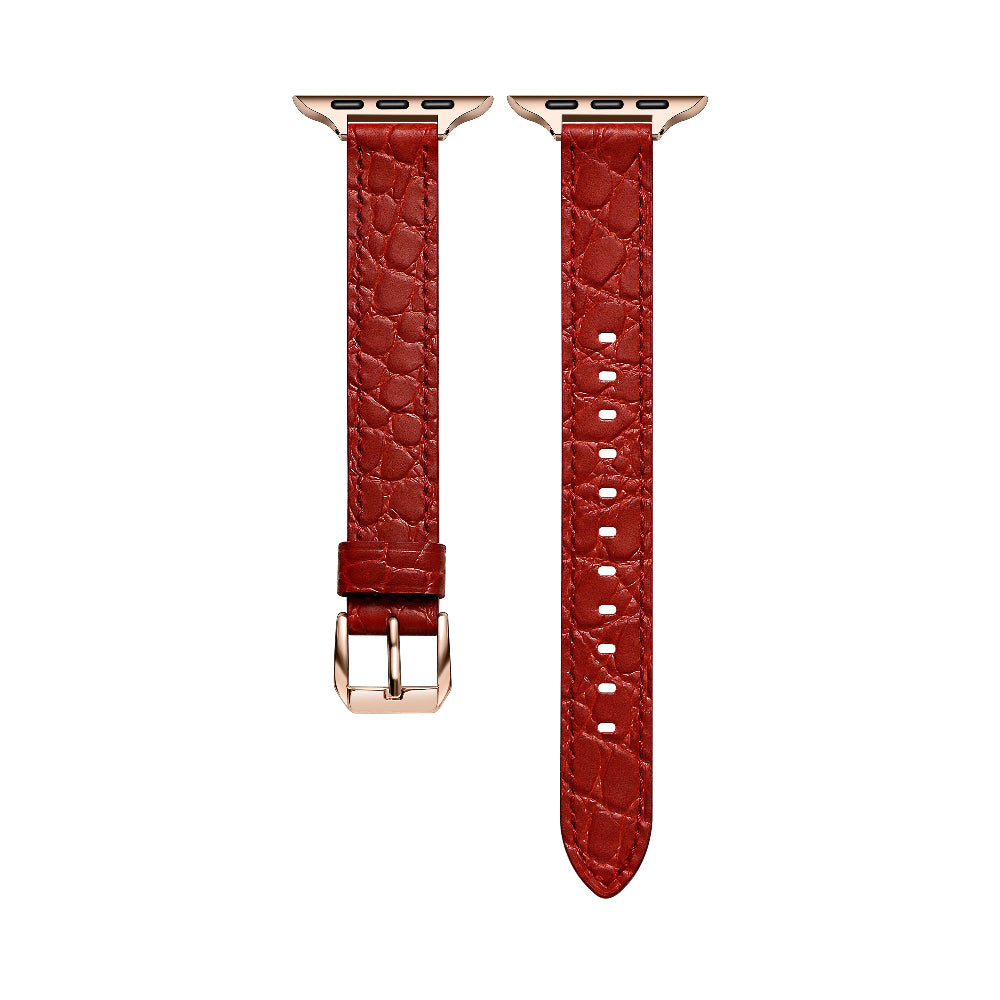 Cleo Skinny Croc Leather Band for Apple Watch
