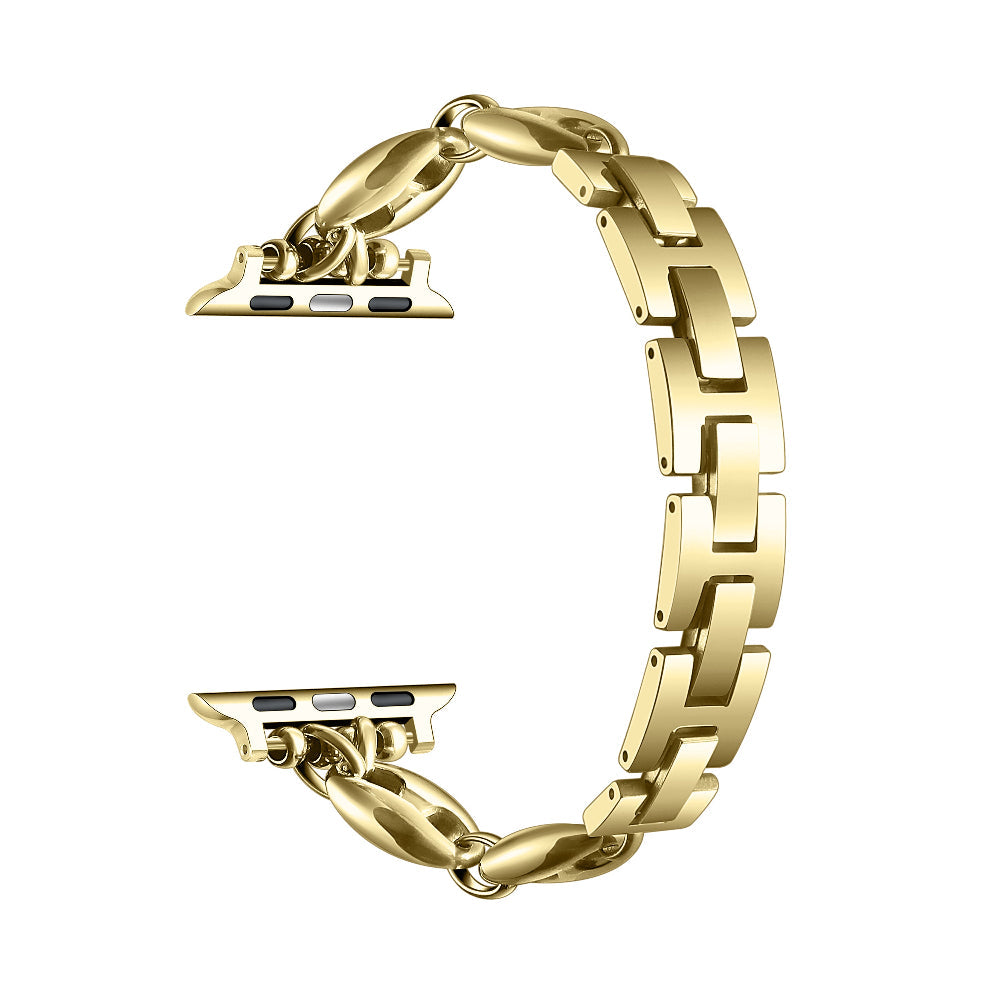 Poppy Stainless Steel Link Band for Apple Watch