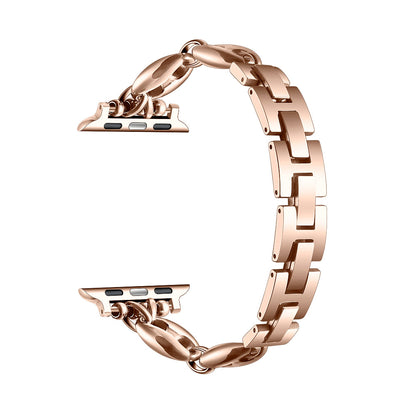 Poppy Stainless Steel Link Band for Apple Watch