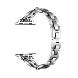 Poppy Stainless Steel Link Band for Apple Watch