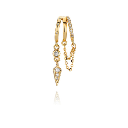 Palma Spike Charm Illusion Earrings