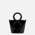 Infinity Bag 18 M - Patent Leather Black
