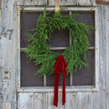 Norfolk Collection - Real Touch Norfolk Pine Front Door Christmas Holiday Winter Wreath - 2 Size Options Available
