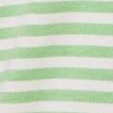 Essential Stripe Pima Knit Long-Sleeved Pajama - Pistachio