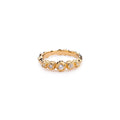 Sierra Hammered Ring With White Topaz
