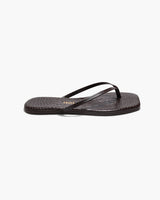 Square Toe Lily Croc - Carob