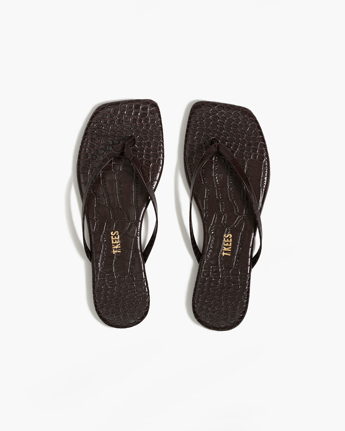 Square Toe Lily Croc - Carob