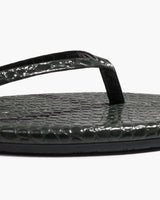 Square Toe Lily Croc - Emerald