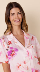 Morning in Savannah Short-Sleeved Silk Pajama