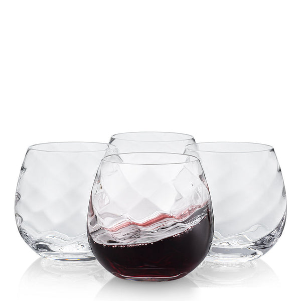 Stemless Aerating Red Wine Glasses