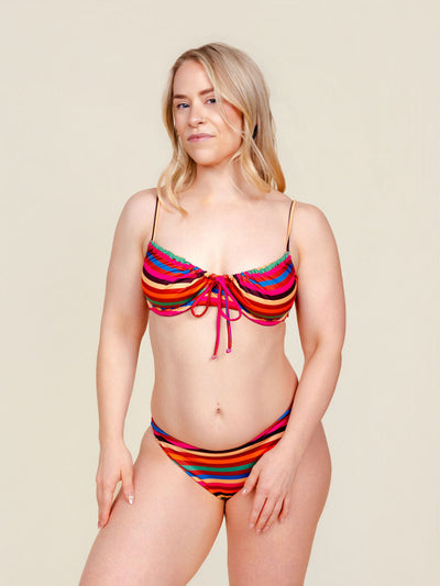 Adjustable Underwire Top in Boardwalk