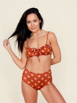 Pleated High Waisted Bottoms in Solara