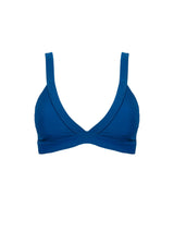 Banded Triangle Top in Navy Waffle